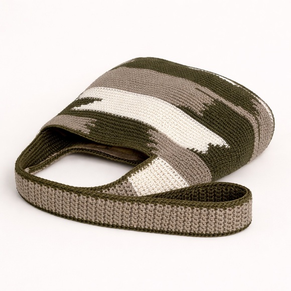 The Sak Limited Edition Hand Crocheted Camo Hobo Bag - Picture 7 of 15